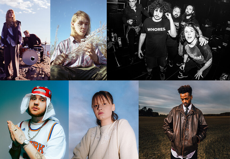 4 artister og et band i collage